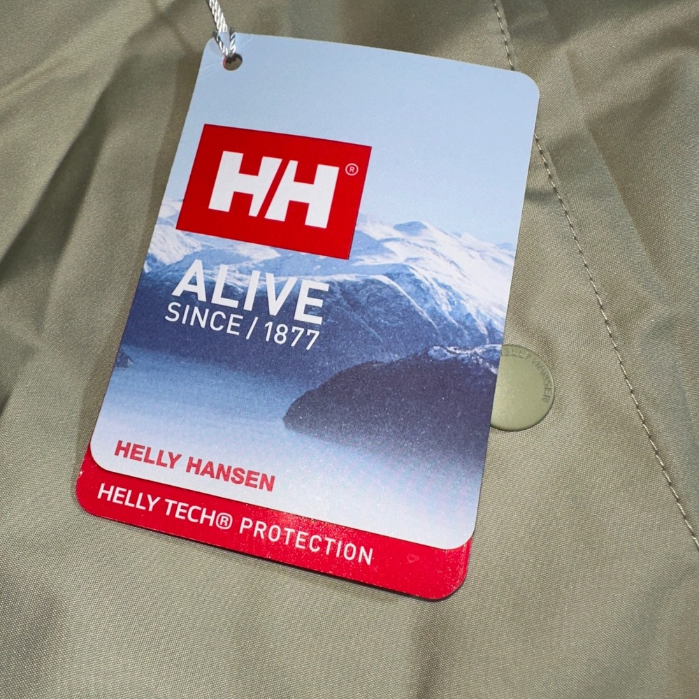 Helly Hansen Welsey II Trench Coat Womens XL Light Beige Waterproof 53247-463 - Picture 2 of 16